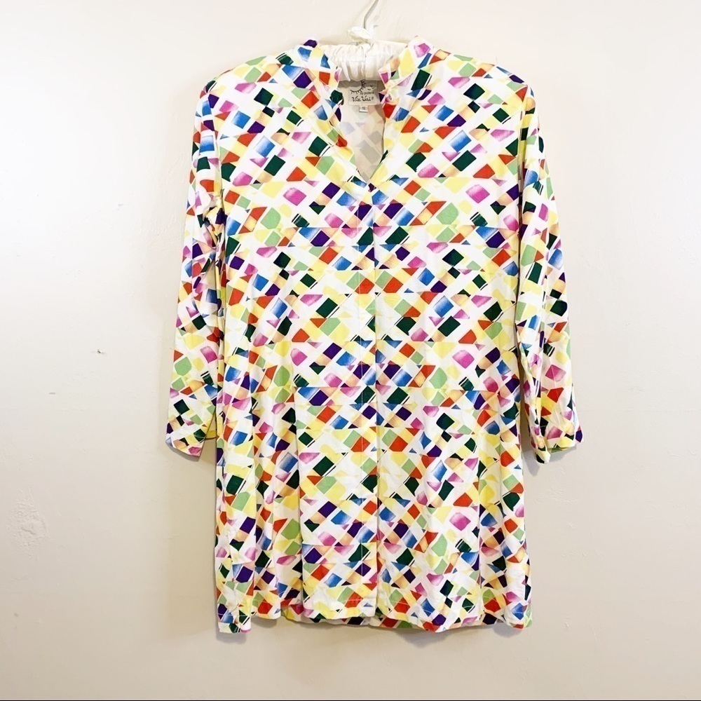 VIA VAI by POLLERO Bright Button Down Tunic
